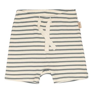 Petit Piao - Shorts Modal Striped - Light Petrol/Offwhite